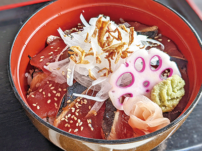 気仙沼！かつおの漬け丼